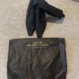 Donald Pliner microsuede calf high boots